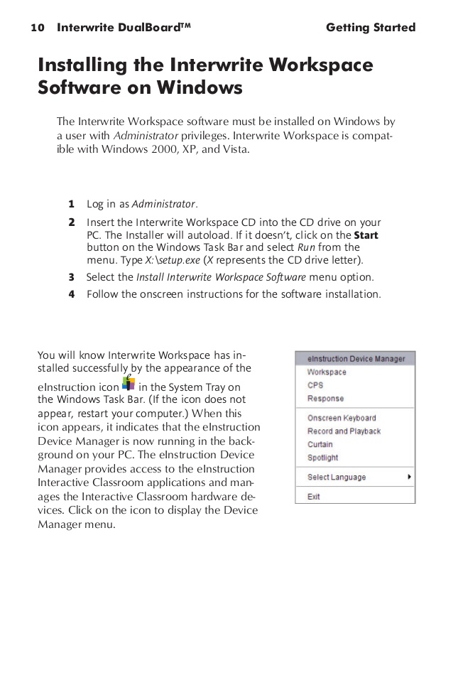 Interwrite Workspace Windows 10